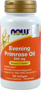 NOW NOW_Evening Primrose Oil 500mg olej z wiesiołka suplement diety 100 kapsułek 1