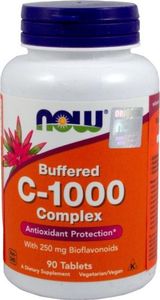 NOW NOW_Witamin C-1000 Complex buforowana suplement diety 90 tabletek 1