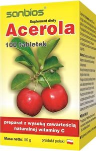 Sanbios SANBIOS_Acerola suplement diety 100 tabletek 1