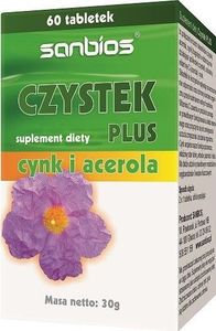 Sanbios SANBIOS_Czystek Plus suplement diety 60 tabletek 1
