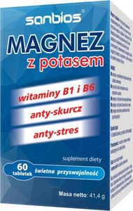 Sanbios SANBIOS_Magnez z Potasem suplement diety 60 tabletek 1