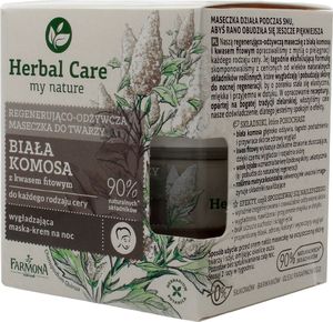 Farmona Herbal Care My Nature Regenerating-Nourishing Face Mask regenerująco-odżywcza maseczka do twarzy Biała Komosa 50ml 1