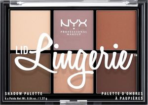 NYX NYX_Professional Makeup Lingerie Shadow Palette paleta cieni do powiek 6x1.37g 1