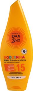 DAX DAX_Sun SPF15 rozdzinna emulsja do opalania dla dorosłych i dzieci 250ml 1