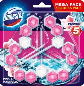 Domestos DOMESTOS_Power 5 kostka toaletowa Pink Magnolia 3x55g 1