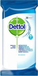 Dettol DETTOL_Antybakteryjne i drożdżakobójcze chusteczki do mycia i dezynfekcji powierzchni 36szt 1