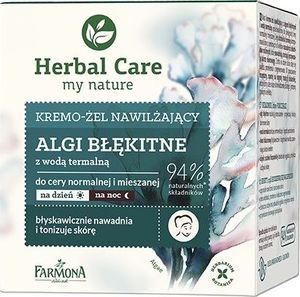 Farmona Krem do twarzy Herbal Care My Nature Moisturizing Cream-Gel Algi Błękitne nawilżający 50ml 1