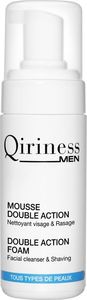 Qiriness QIRINESS_Men Mousse Double Action delikatna pianka do golenia dla mężczyzn nawilżająco kojąca z aloesem 125ml 1