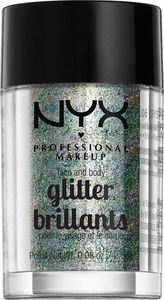 NYX NYX_Professional Makeup Face Body Glitter Brillants brokat do twarzy i ciała 06 Crystal 2.5g 1