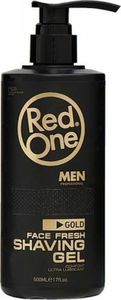 Red One RED ONE_Professional Men Face Fresh Shaving Gel żel do golenia Gold 500ml 1