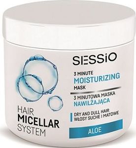 SESSIO SESSIO_Hair Micellar System 3 Minute Moisturizing Mask Dry Dull Hair odżywka nawilżająca do włosów suchych i matowych Aloe 450g 1