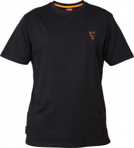 Fox Collection Orange & Black T-shirt - roz. S (CCL061) 1