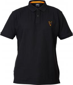Fox Collection Orange & Black Polo Shirt - roz. S (CCL073) 1