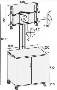 Sinor Stojak podłogowy TVS22B 32'' - 100'' 2