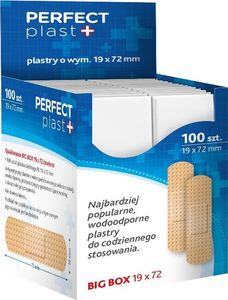 Perfect Plast PERFECT PLAST_Wodoodporne plastry do codziennego stosowania 19x72 Big Box 100szt. 1