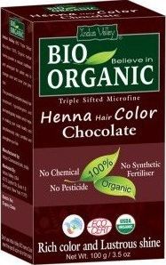 Indus Valley Bio Organic henna do włosów Czekoladowy 100g 1