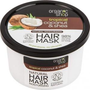 Organic Shop Natural Moisturising Hair Mask naturalna nawilżająca maska do włosów Coconut & Shea 250ml 1