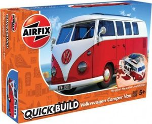 Airfix Model plastikowy QUICKBUILD VW Camper Van czerwony 1