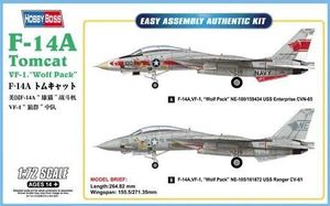 Hobby Boss Model plastikowy Samolot F-14A Tomcat VF-1 Wolf Pack 1