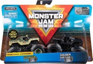 Spin Master Auta MONSTER JAM 1:64 2- pak, Solider vs. BlakOps 1