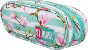 Piórnik St. Majewski Saszetka dwukomorowa ST.RIGHT PU-02 Kwiat magnoli 2