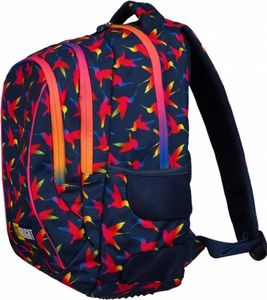 St. Majewski Plecak 3-komorowy Tęczowe ptaki 3