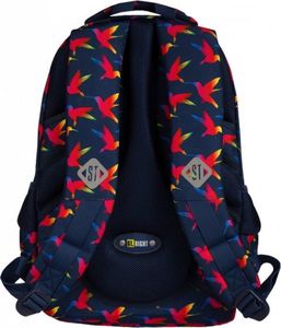 St. Majewski Plecak 3-komorowy Tęczowe ptaki 4