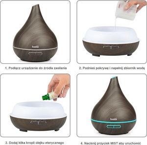 Nawilżacz powietrza Husla 73980 Brązowy 2