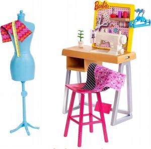 Mattel Barbie Zestaw mebelków Pracownia krawiecka (FJB25/FXP10) 1