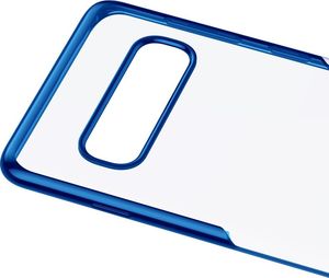 Baseus Baseus Shining Case żelowe etui pokrowiec o metalicznych wykończeniach Samsung Galaxy S10 niebieski (ARSAS10-MD03) uniwersalny 4
