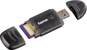 Czytnik Hama 6 w 1 USB 2.0 Czarny SD/SDHC (001147310000) 1
