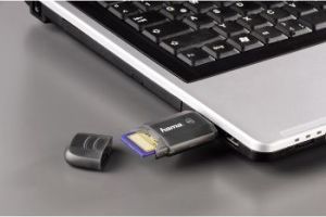 Czytnik Hama 6 w 1 USB 2.0 Czarny SD/SDHC (001147310000) 3