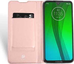 Dux Ducis Skin Pro etui pokrowiec z klapką Motorola Moto G7 / G7 Plus różowy uniwersalny 3
