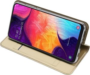 Dux Ducis Skin Pro etui pokrowiec z klapką Samsung Galaxy A50 złoty uniwersalny 5