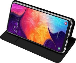 Dux Ducis Skin Pro etui pokrowiec z klapką Samsung Galaxy A50 czarny uniwersalny 5