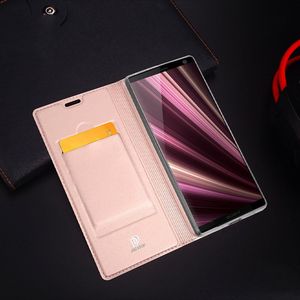 Dux Ducis Skin Pro etui pokrowiec z klapką Sony Xperia 10 Plus różowy uniwersalny 16