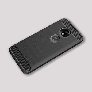 Hurtel Carbon Case elastyczne etui pokrowiec Motorola Moto G7 Play czarny uniwersalny 2