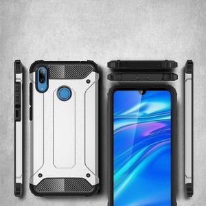 Hurtel Hybrid Armor pancerne hybrydowe etui pokrowiec Huawei Y7 2019 / Y7 Prime 2019 srebrny uniwersalny 6