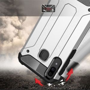 Hurtel Hybrid Armor pancerne hybrydowe etui pokrowiec Samsung Galaxy A30 złoty uniwersalny 2