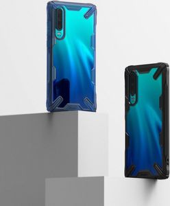 Ringke Ringke Fusion X etui pancerny pokrowiec z ramką Huawei P30 niebieski (FXHW0014) uniwersalny 4