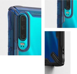 Ringke Ringke Fusion X etui pancerny pokrowiec z ramką Huawei P30 niebieski (FXHW0014) uniwersalny 5