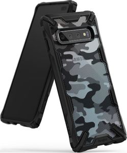 Ringke Ringke Fusion X Design etui pancerny pokrowiec z ramką Samsung Galaxy S10 Plus czarny Camo Black (XDSG0006) uniwersalny 1