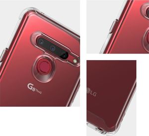 Ringke Ringke Fusion etui pokrowiec z żelową ramką LG G8 ThinQ przezroczysty (FSLG0020) uniwersalny 7