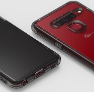 Ringke Ringke Fusion etui pokrowiec z żelową ramką LG G8 ThinQ przezroczysty (FSLG0020) uniwersalny 8