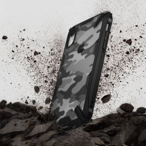 Ringke Ringke Fusion X Design etui pancerny pokrowiec z ramką iPhone XR czarny (XDSG0016) uniwersalny 4