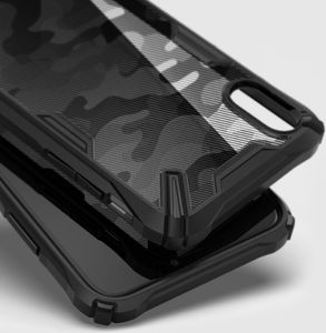 Ringke Ringke Fusion X Design etui pancerny pokrowiec z ramką iPhone XR czarny (XDSG0016) uniwersalny 5