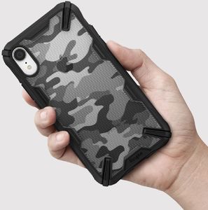 Ringke Ringke Fusion X Design etui pancerny pokrowiec z ramką iPhone XR czarny (XDSG0016) uniwersalny 6