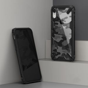 Ringke Ringke Fusion X Design etui pancerny pokrowiec z ramką iPhone XR czarny (XDSG0016) uniwersalny 7