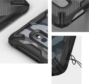 Ringke Ringke Fusion X Design etui pancerny pokrowiec z ramką Samsung Galaxy S10e czarny Camo Black (XDSG0011-RPKG) uniwersalny 3