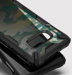 Ringke Ringke Fusion X Design etui pancerny pokrowiec z ramką Samsung Galaxy S10e czarny Camo Black (XDSG0011-RPKG) uniwersalny 5